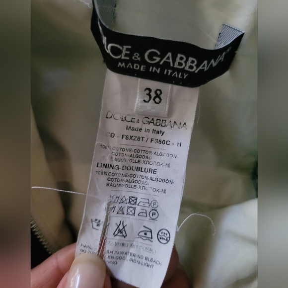 Dolce & Gabbana Bana Leaf Print Midi dress - Picture 6 of 7